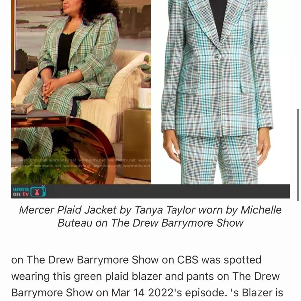 Tanya Taylor Mercer plaid blazer - Picture 9 of 9